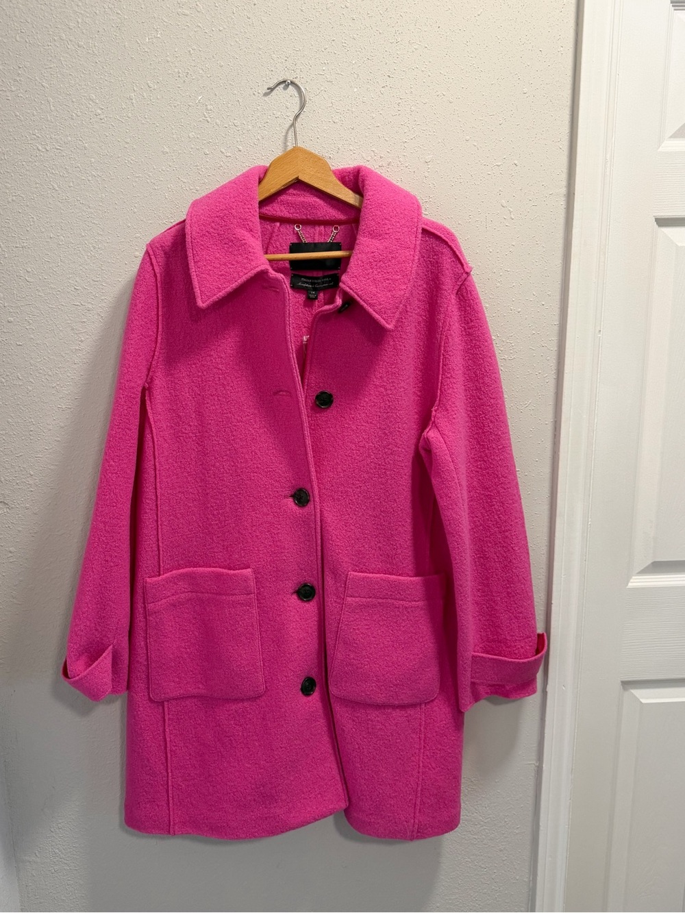 J. Crew Women’s Pink Italian Boiled Wool Coat Size 14 NWT